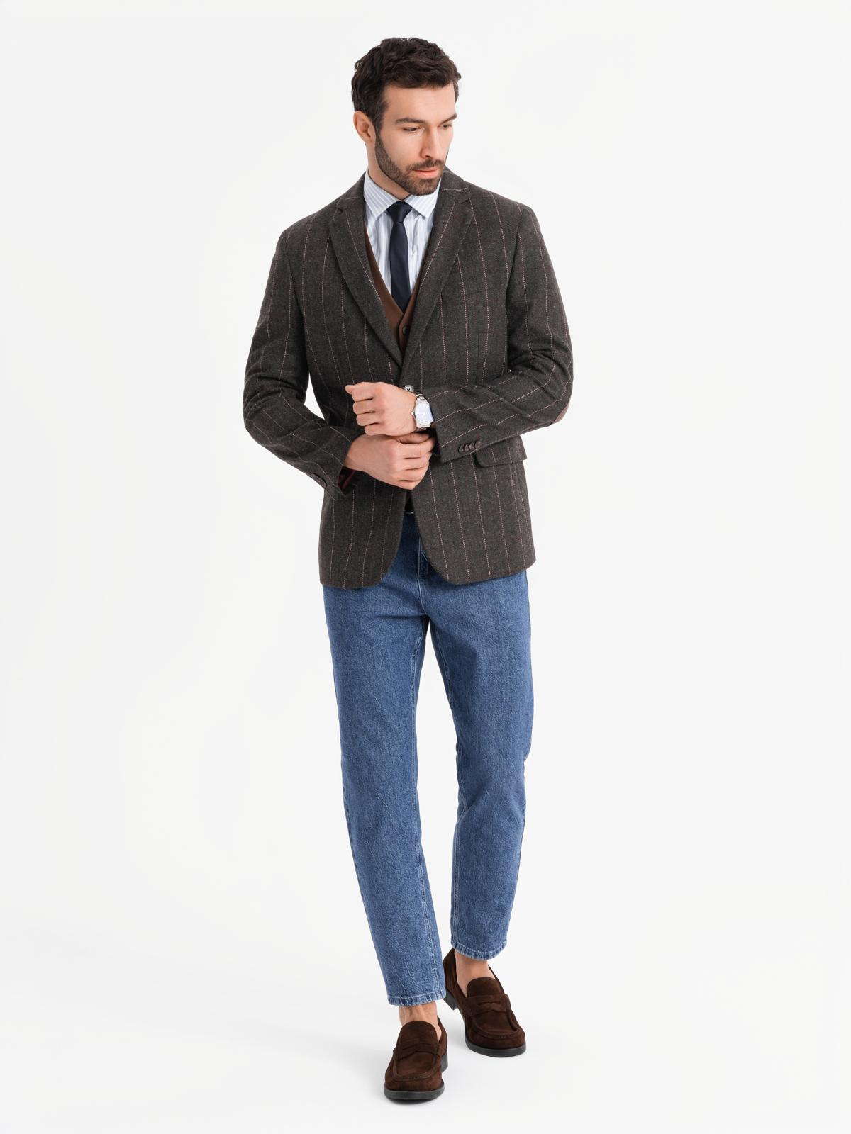 Meeste ruuduline pintsak Ombre Clothing - Image 13