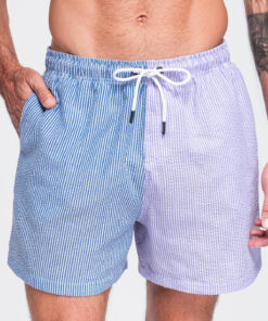 Meeste ujumispüksid seersucker-kangast Ombre Clothing