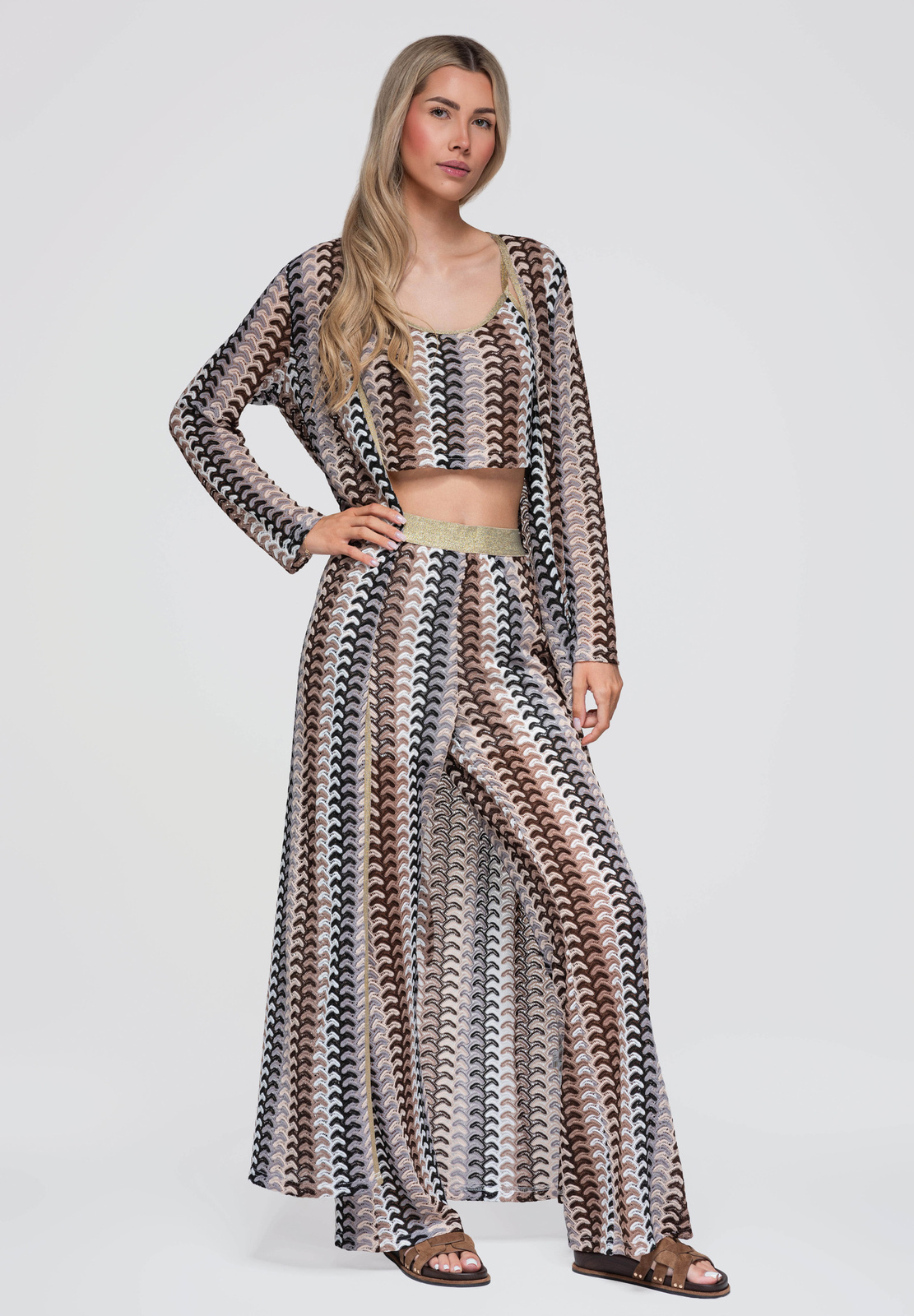 Ombre Clothing naiste pikk ažuurne kardigan - Image 5