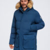 Ombre Clothing pikendatud tegumoega meeste talveparka kapuutsiga - Thumbnail Image 28