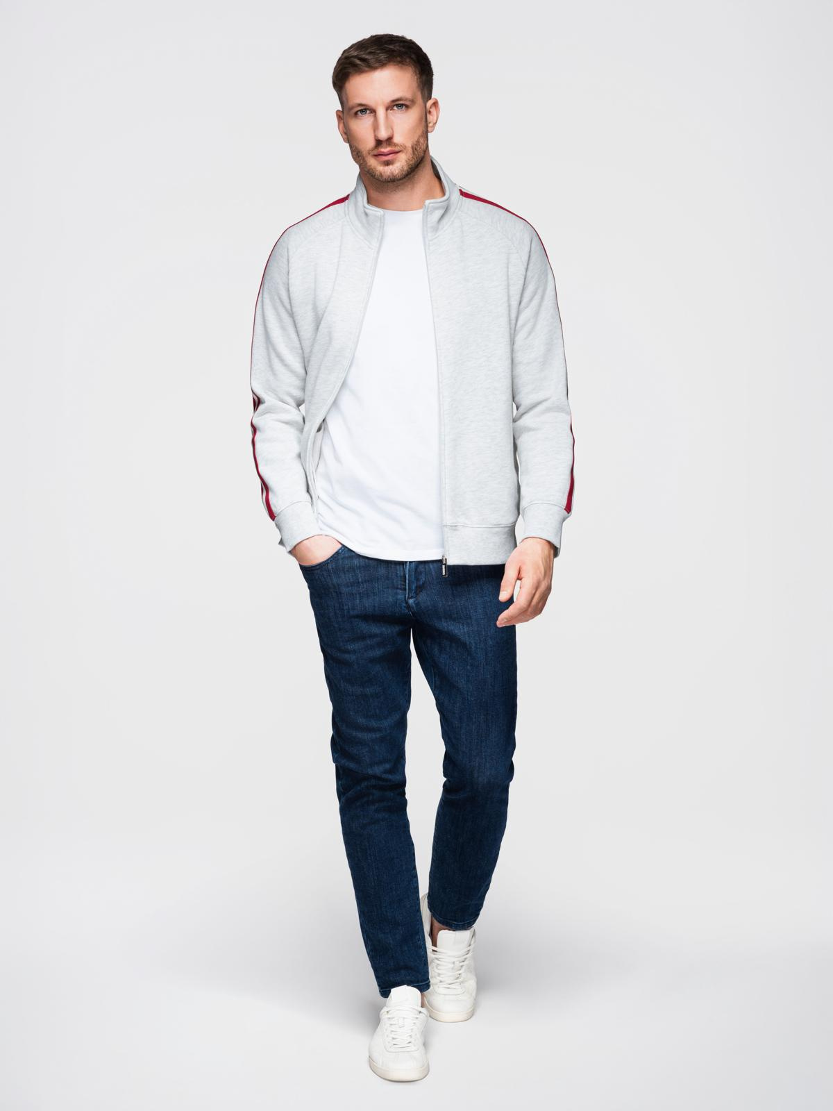 Ombre Clothing meeste lukuga pusa püstkrae ja triipudega - Image 3