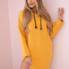 Kapuutsiga dresskleit pikema seljaosa ja küljelõhikuga - Thumbnail Image 1