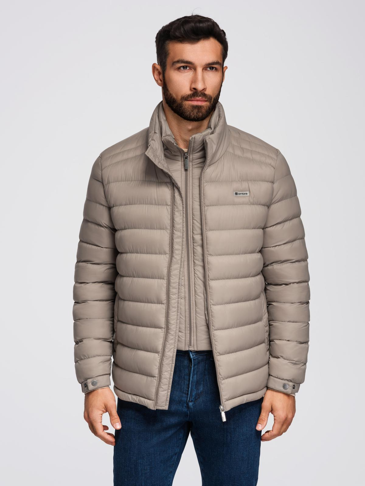 Ombre Clothing meeste tepitud jope püstkraega - Image 25