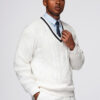 Meeste V-kaelusega kootud kampsun Ombre Clothing - Thumbnail Image 3