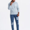Ombre Clothing meeste teksapüksid rebenenud detailidega - Thumbnail Image 10