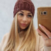 Naiste kootud talvemüts tutiga Kesi - Thumbnail Image 3