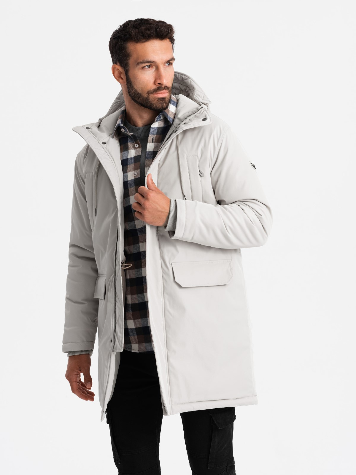 Ombre Clothing meeste kapuutsiga talveparka - Image 2