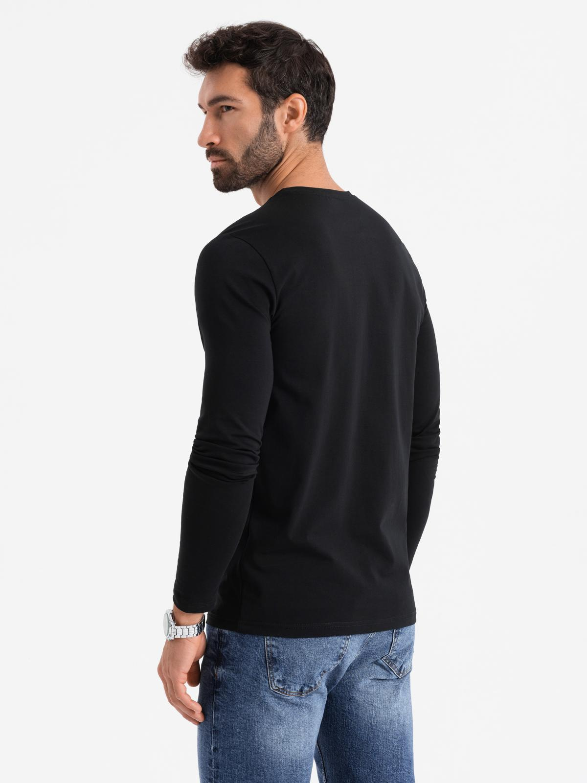 Meeste pikkade varrukatega puuvillane särk Ombre Clothing - Image 5