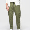 Ombre Clothing meeste cargopüksid elastse vöökohaga - Thumbnail Image 14
