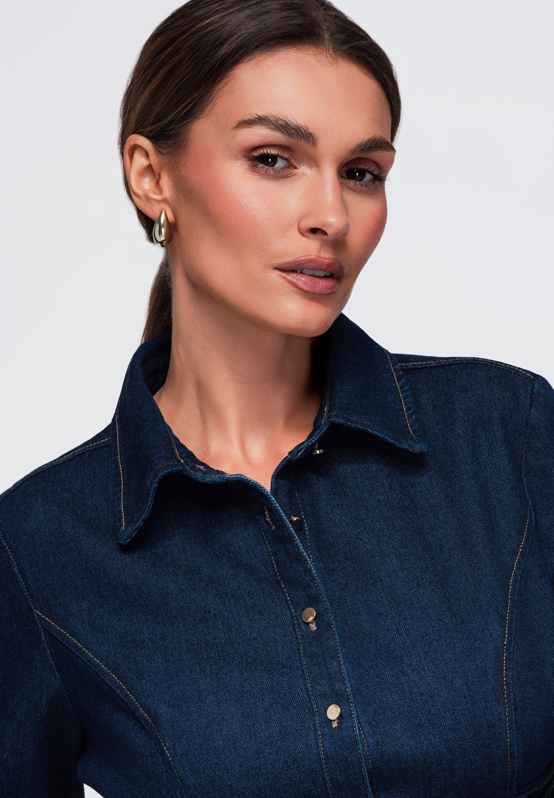Ombre Clothing naiste teksasärk küljepaeltega - Image 13