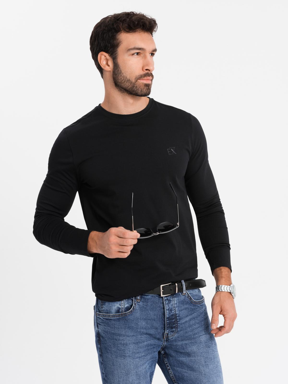 Meeste pikkade varrukatega puuvillane särk Ombre Clothing - Image 3