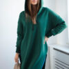 Pikk naiste kapuutsiga dressipluus küljelõhikutega - Thumbnail Image 67