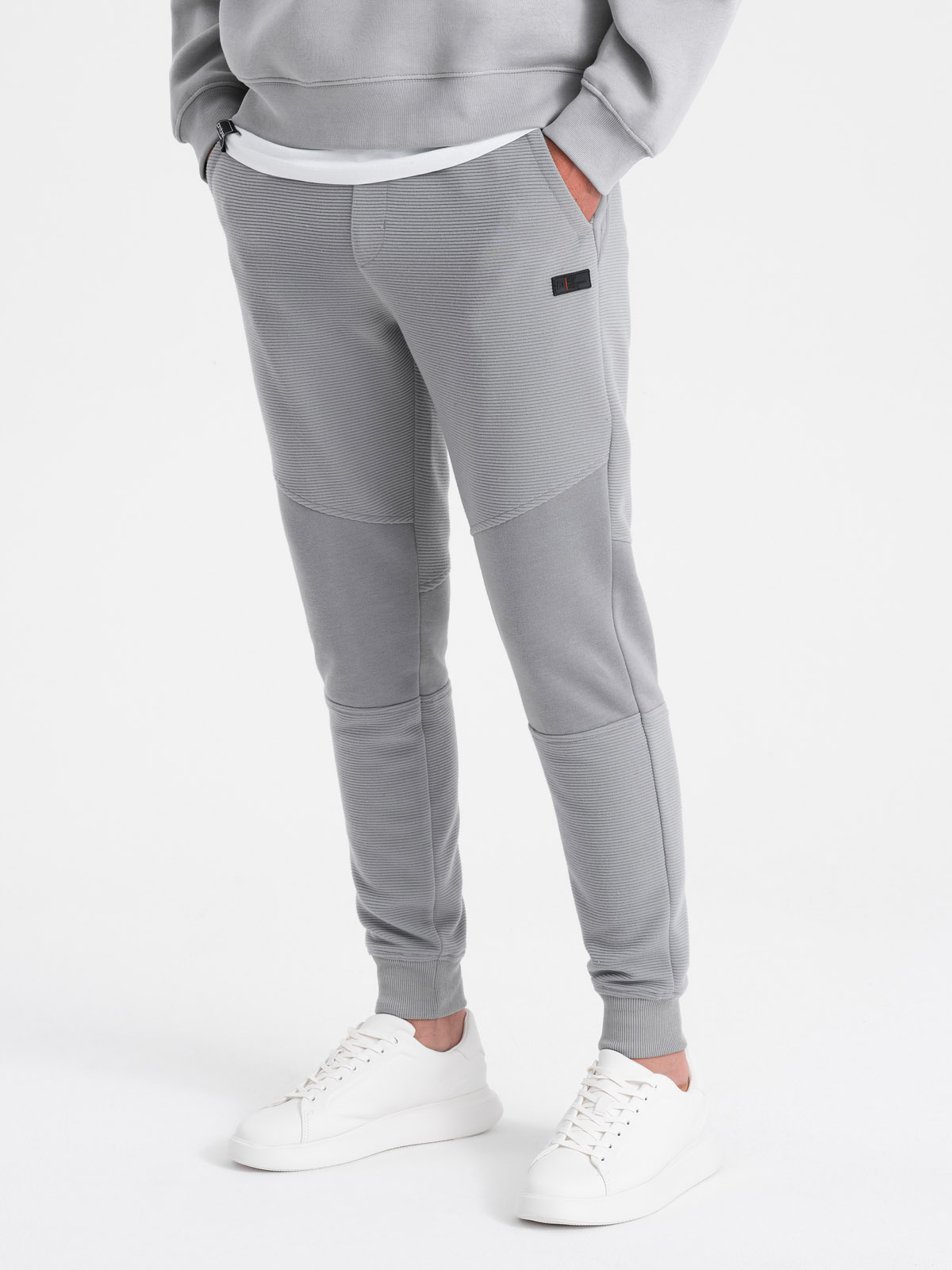 Ombre Clothing meeste dressipüksid ottomani kangast vahetükkidega - Image 28