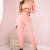 Naiste kaheosaline komplekt crop-top pluusi ja pükstega - Thumbnail Image 2
