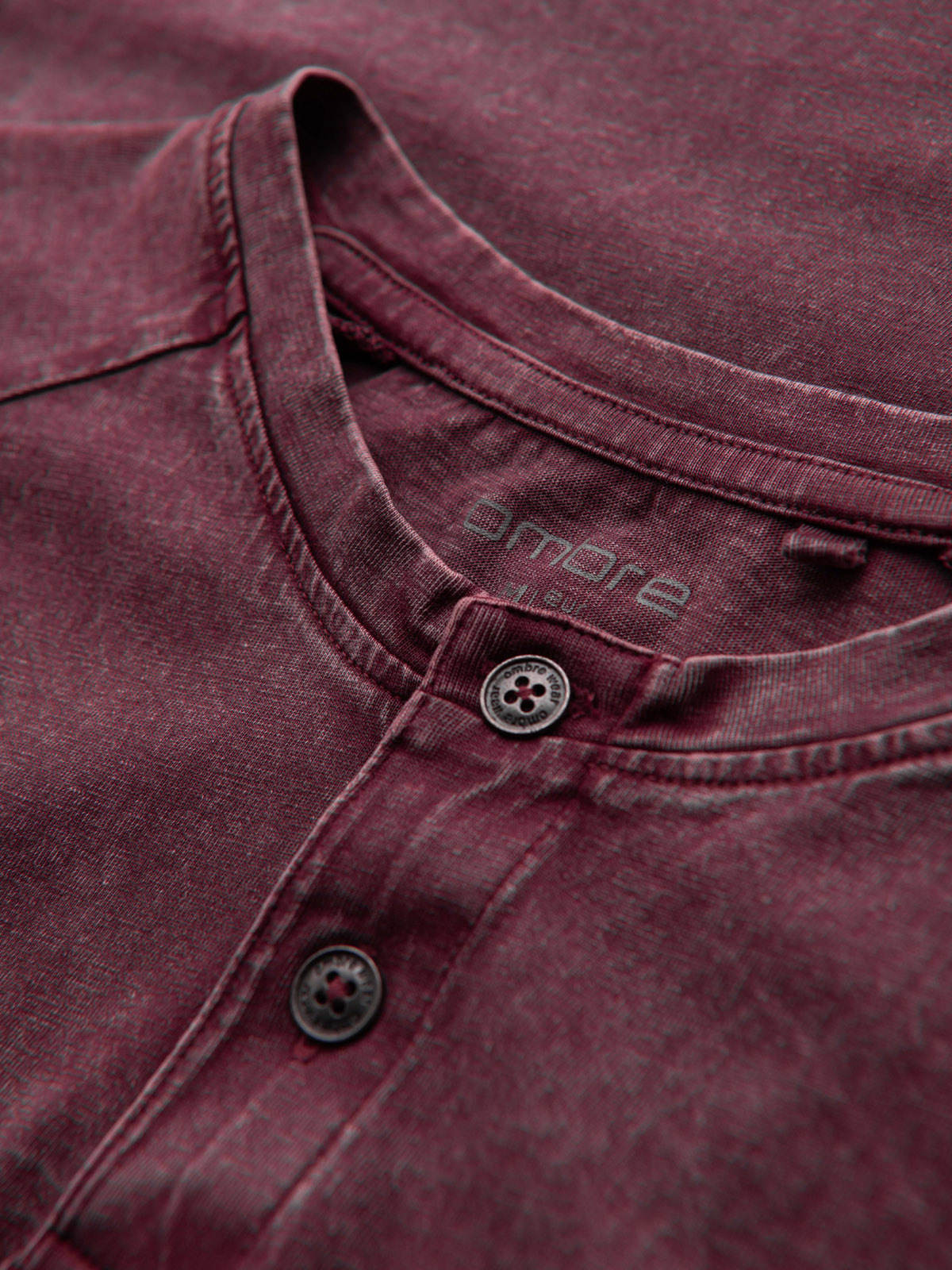 Ombre Clothing meeste nööpidega Henley T-särk - Image 21