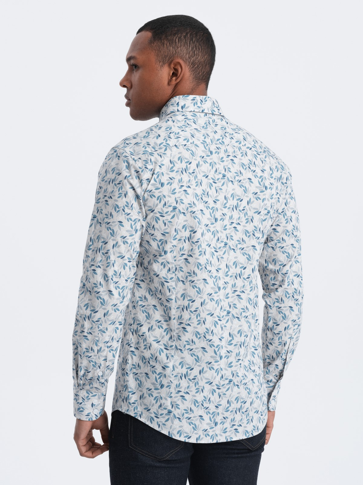 Meeste puuvillane triiksärk Slim Fit - Image 2