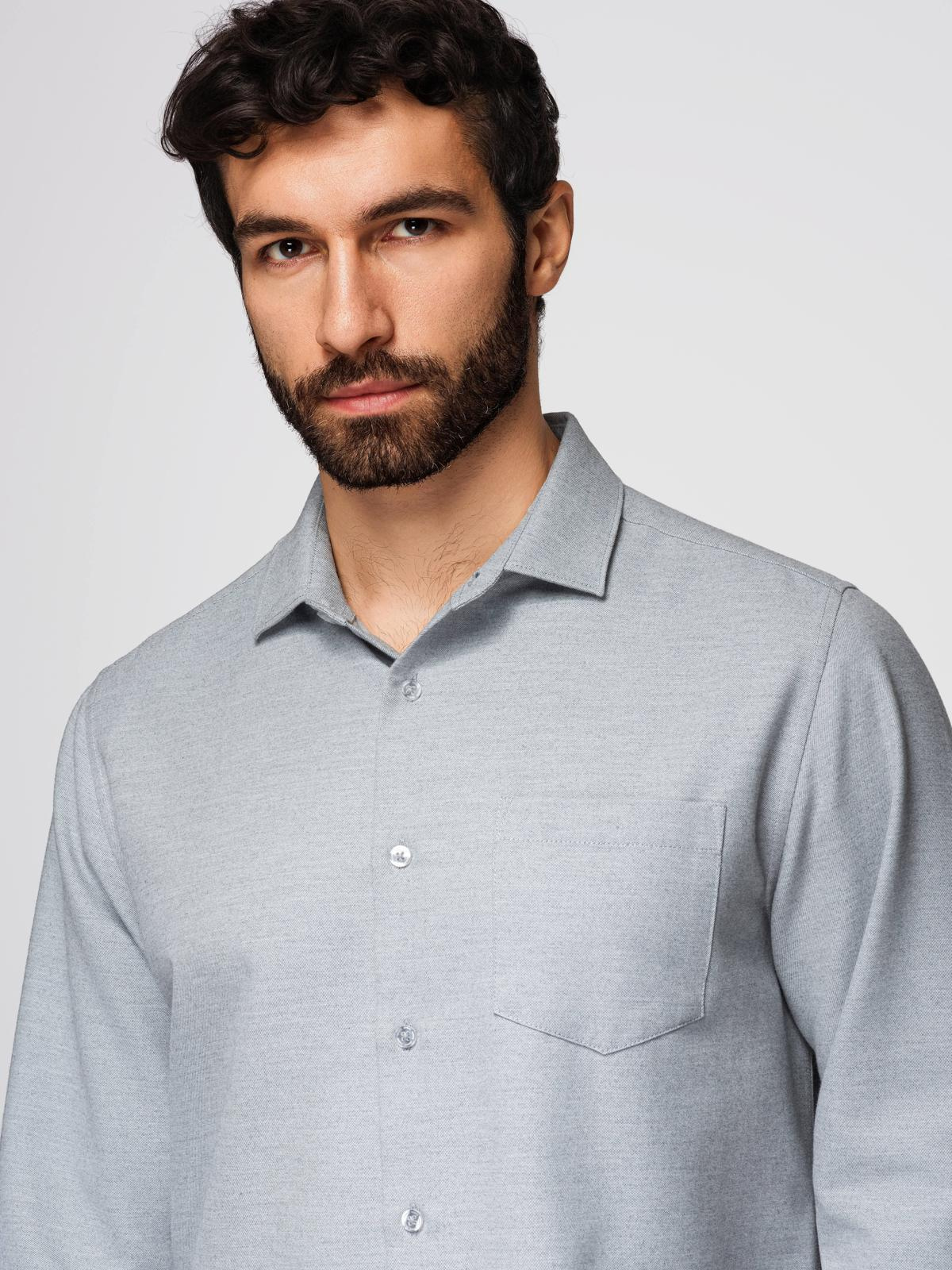 Ombre Clothing meeste pikkade varrukatega triiksärk rinnataskuga - Image 12
