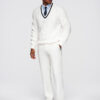 Meeste V-kaelusega kootud kampsun Ombre Clothing - Thumbnail Image 4