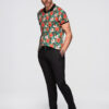 Meeste lillemustriga polosärk Ombre Clothing - Thumbnail Image 13