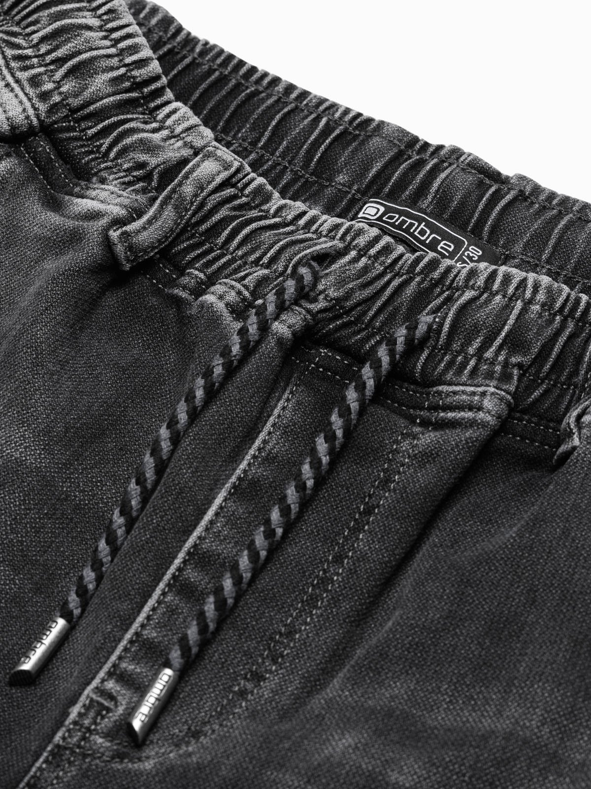 Ombre Clothing meeste nöörvööga teksapüksid - Image 6