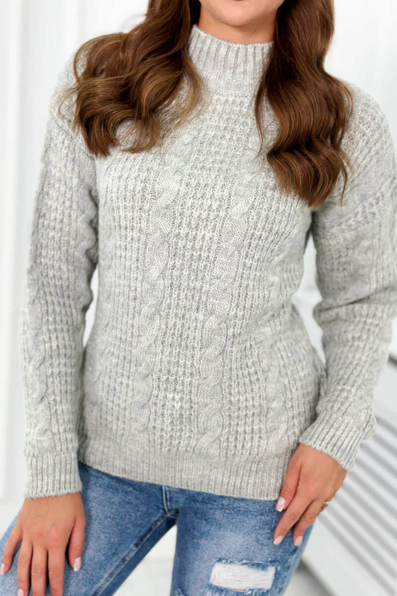 Kesi naiste kootud pullover-kampsun - Image 24