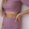 Naiste soonikkoes kaheosaline komplekt seeliku ja crop-top pluusiga - Thumbnail Image 3
