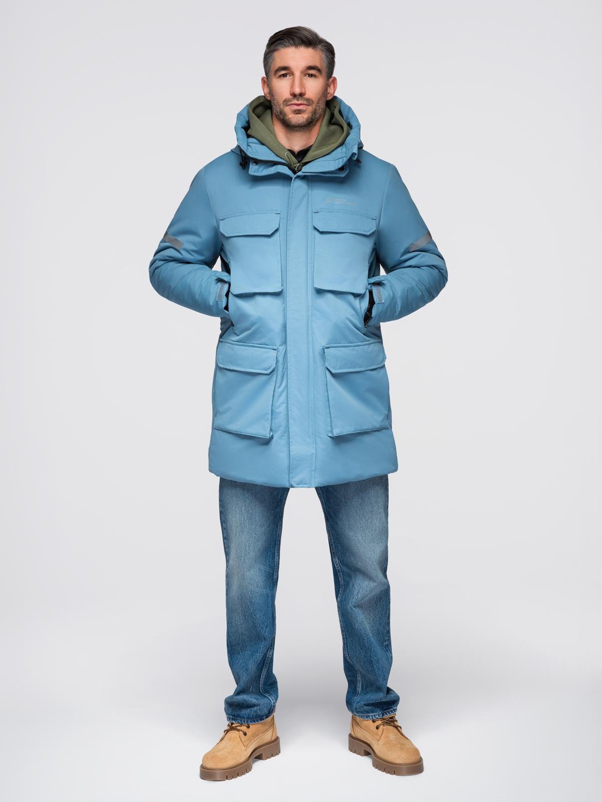 Ombre Clothing meeste kapuutsiga talvejope - Image 4