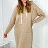 Pikk kapuutsi ja kängurutaskuga dresskleit - Thumbnail Image 6