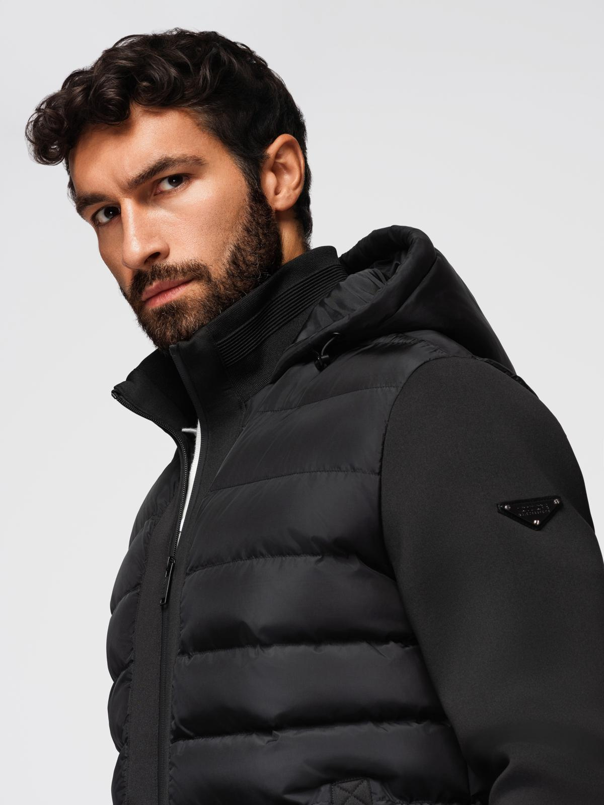 Meeste kapuutsiga hübriidjakk Ombre Clothing - Image 2