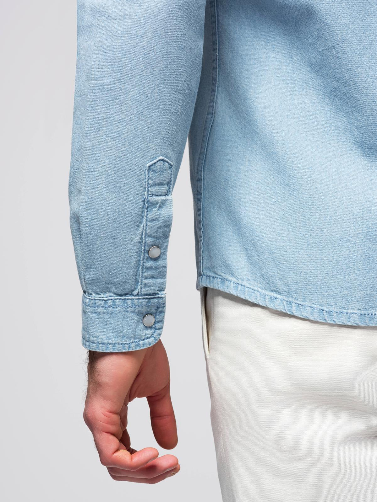 Ombre Clothing meeste teksasärk rinnataskutega - Image 5