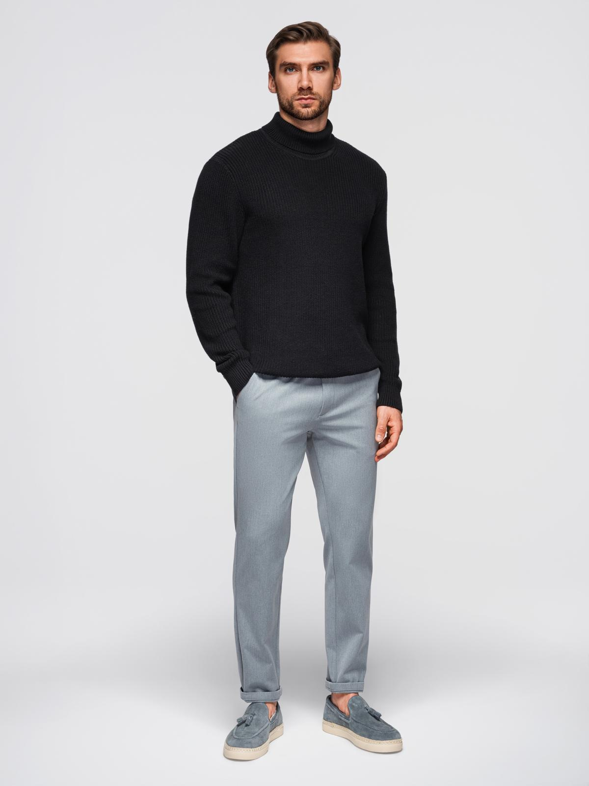 Ombre Clothing meeste kootud rullkaelusega kampsun - Image 11