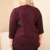 Naiste leopardimustriga pikendatud seljaosaga pluus Plus Size - Thumbnail Image 30