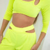 Naiste kaheosaline komplekt lühikese pluusi ja pükstega Kesi - Thumbnail Image 4