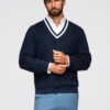Meeste V-kaelusega kootud kampsun Ombre Clothing - Thumbnail Image 10