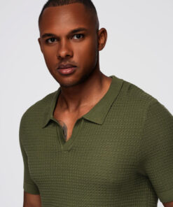 Meeste kootud struktuuriga polosärk Ombre Clothing