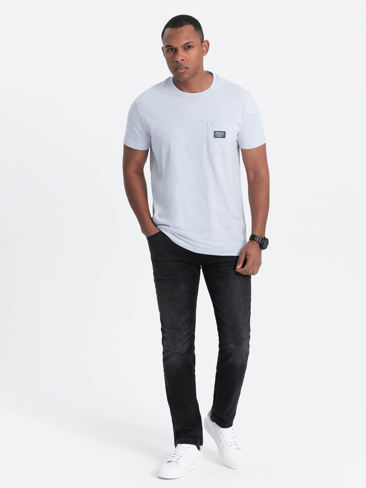 Meeste T-särk rinnataskuga Ombre Clothing - Image 37