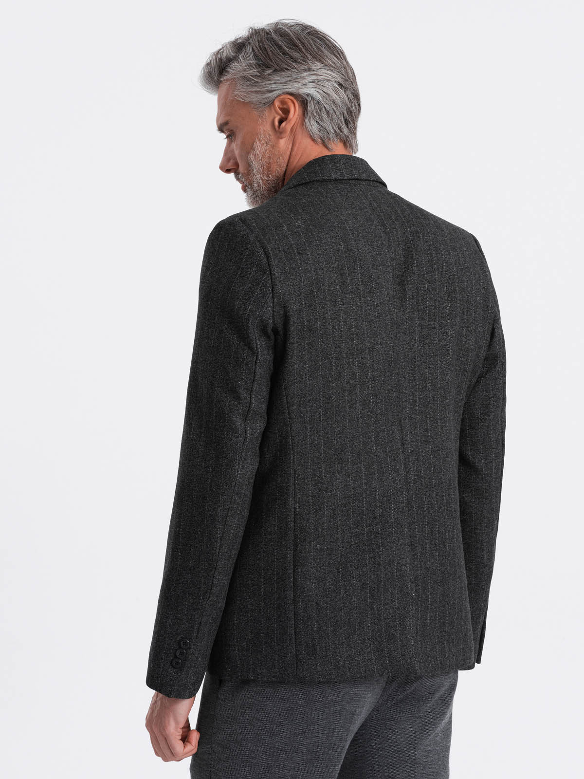 Ombre Clothing meeste triibuline žakaarjakk - Image 11