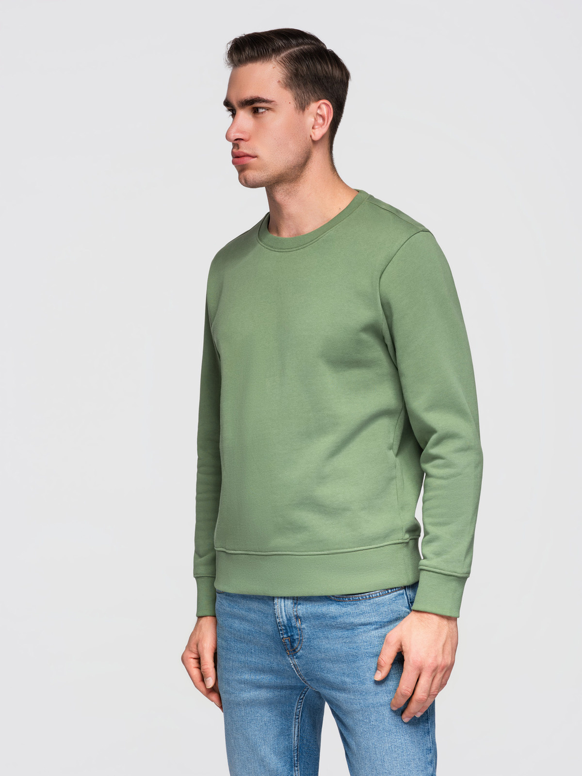 Meeste puuvillane dressipluus ümara kaelusega Ombre Clothing - Image 18