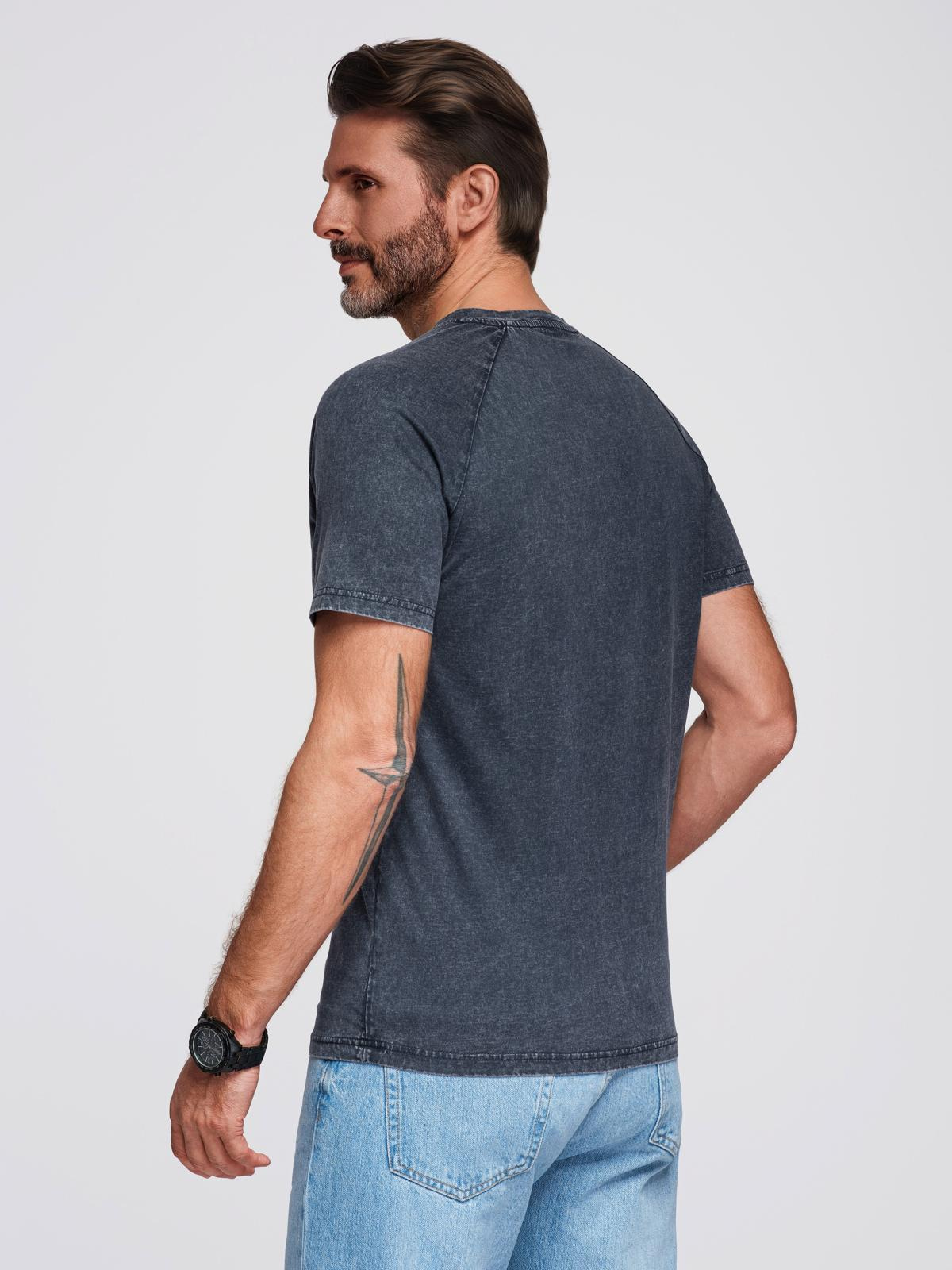 Ombre Clothing meeste nööpidega Henley T-särk - Image 13
