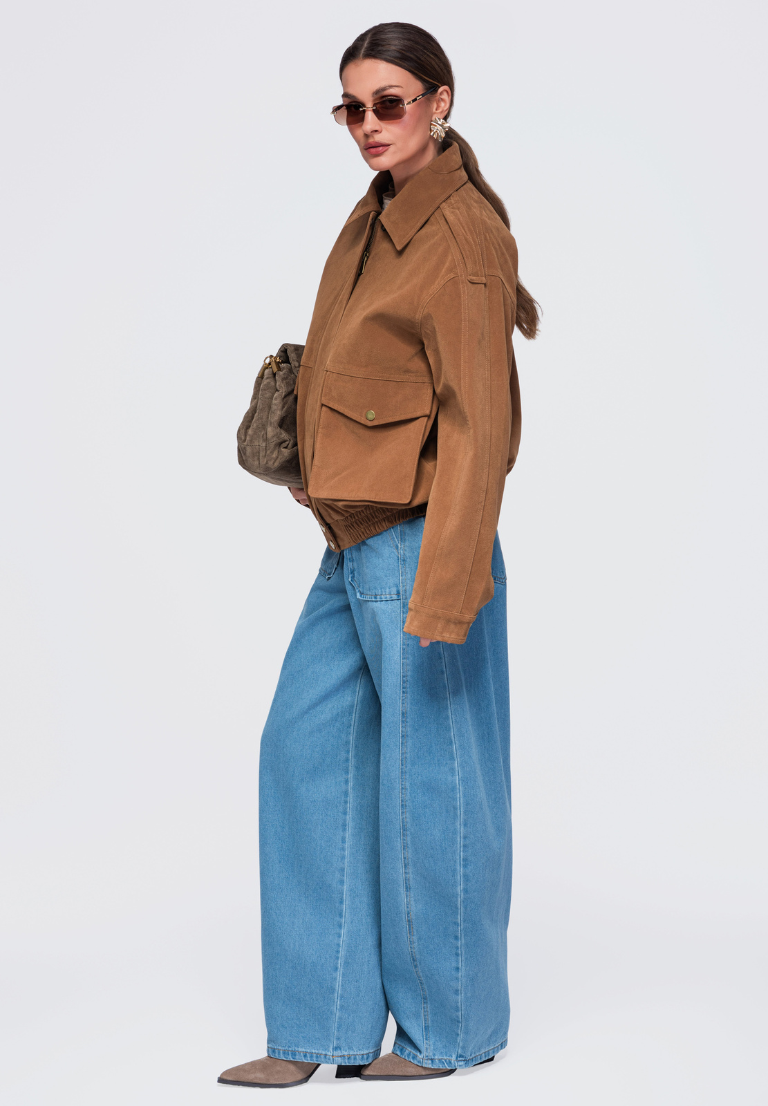 Lühike vaba lõikega naiste jakk Ombre Clothing - Image 2
