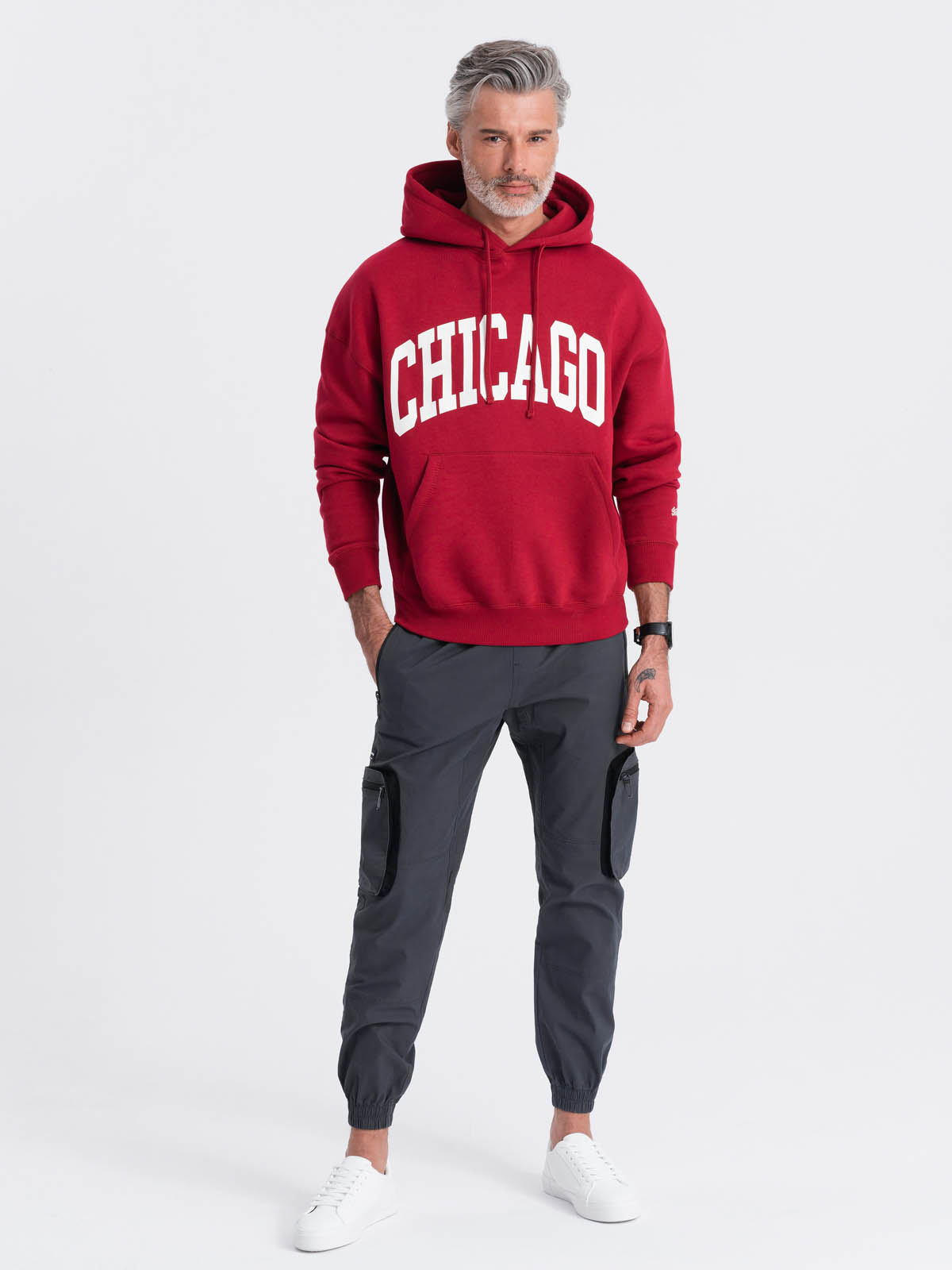 Meeste cargo-stiilis dressipüksid Ombre Clothing - Image 34