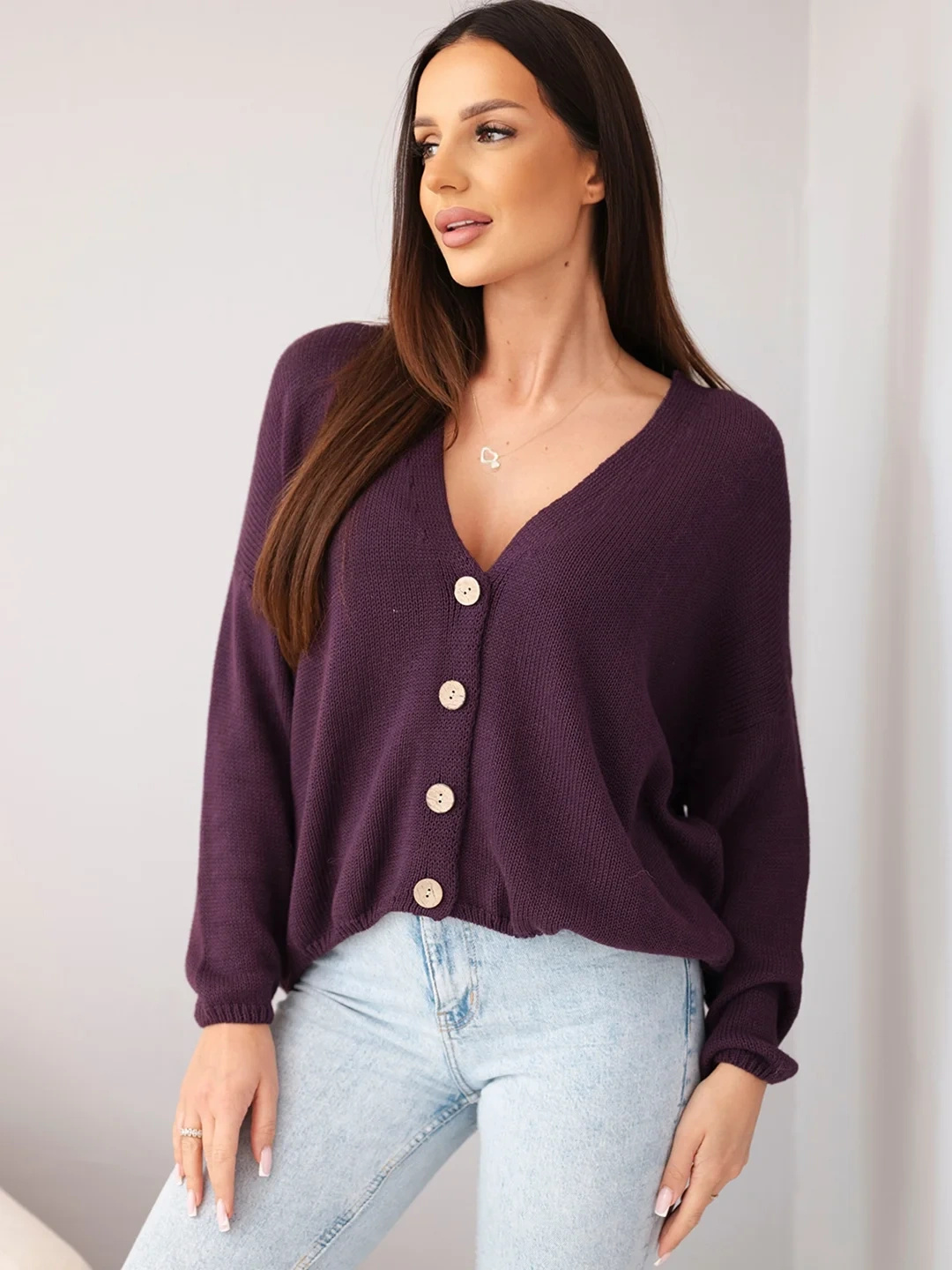 Kesi naiste oversize-kardigan nööpidega - Image 1