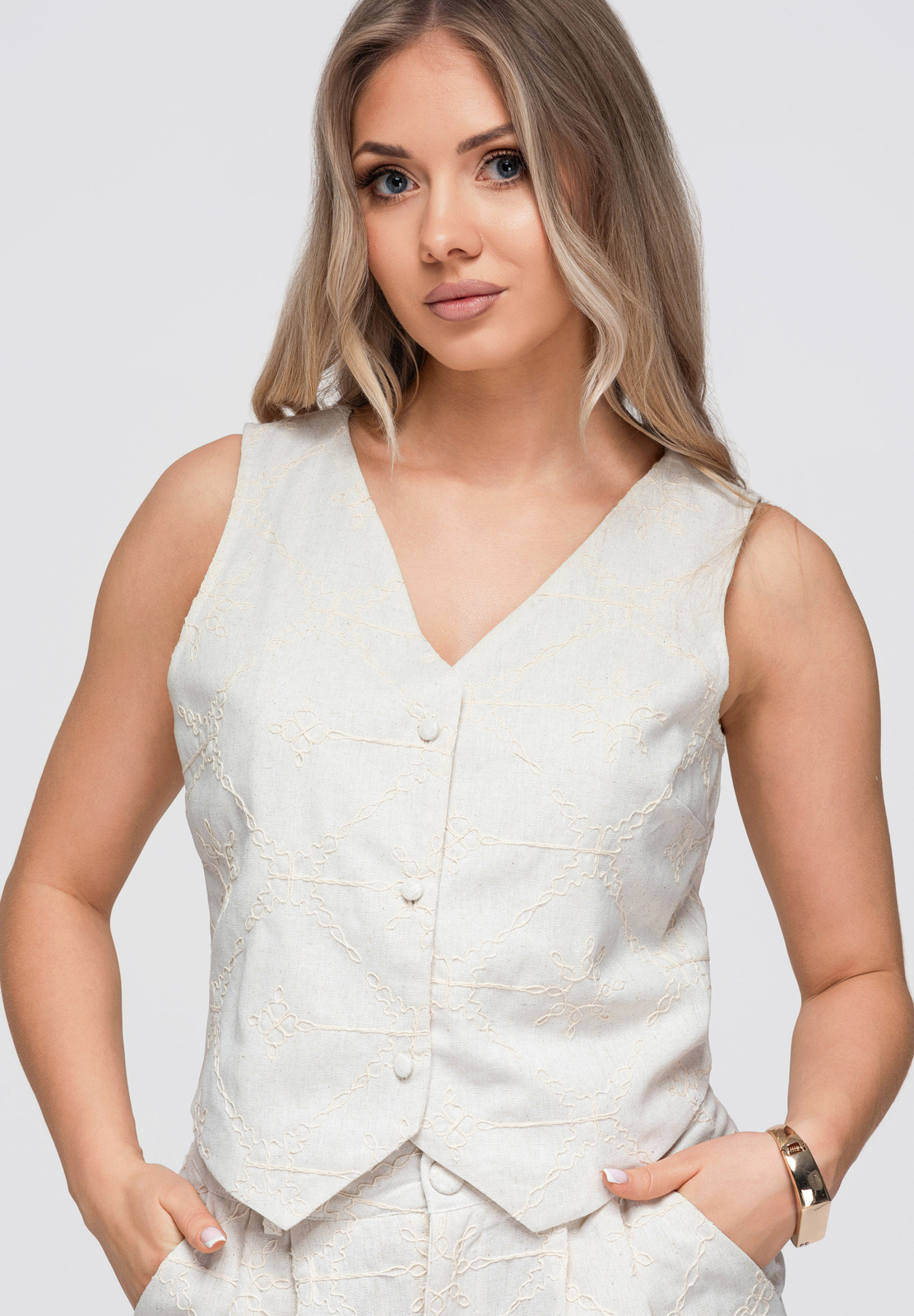 Ombre tikandiga naiste vest - Image 10