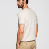 Meeste struktuurne kootud puuvillane T-särk Ombre Clothing - Thumbnail Image 5