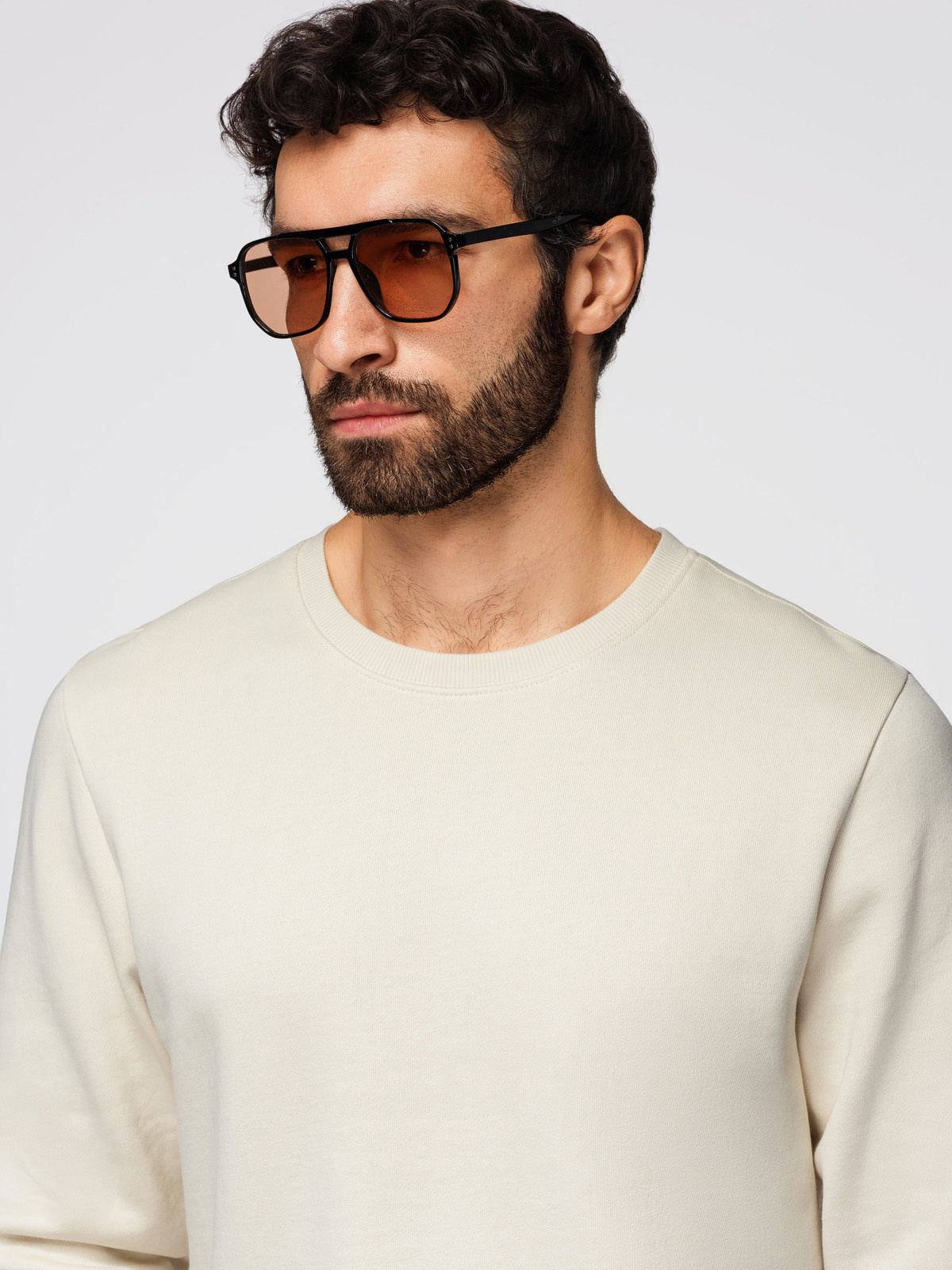 Meeste puuvillane dressipluus ümara kaelusega Ombre Clothing - Image 51