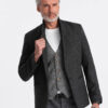 Ombre Clothing meeste triibuline žakaarjakk - Thumbnail Image 1