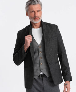 Ombre Clothing meeste triibuline žakaarjakk