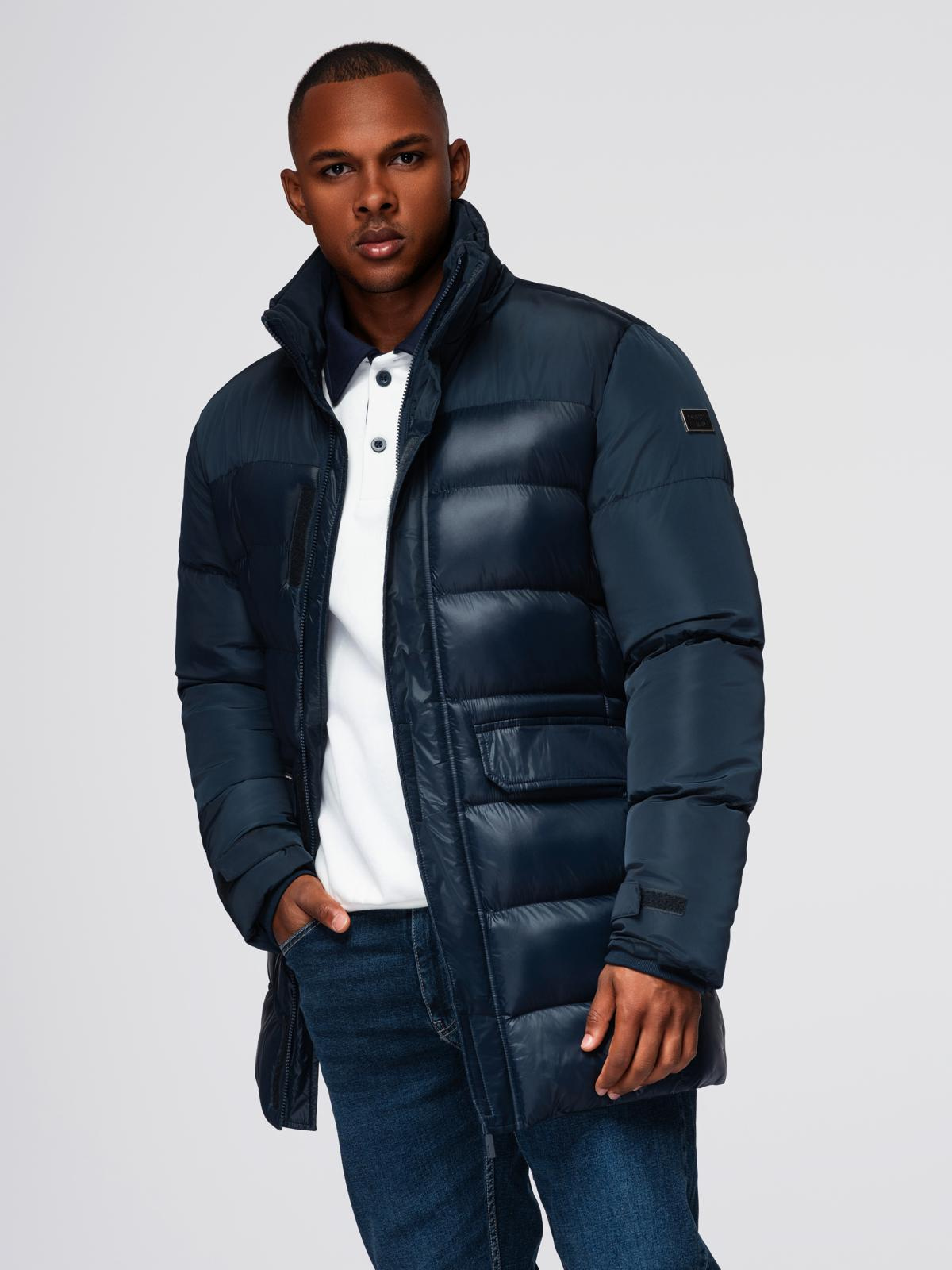 Ombre Clothing meeste tepitud talvejope kapuutsiga - Image 15