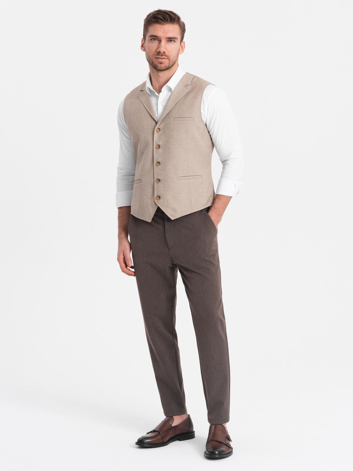 Meeste chino-püksid elastse vöökohaga Ombre Clothing - Image 9