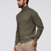 Meeste palmikkoes kootud rullkaelusega kampsun Ombre Clothing - Thumbnail Image 4
